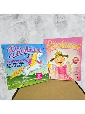 Pinkalicious 2 Books (7 Stories!) Pinkamazing Storybook & Pinkalicious 1st Eds